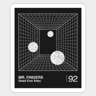 Mr Fingers / Minimalist Graphic Artwork Design Magnet